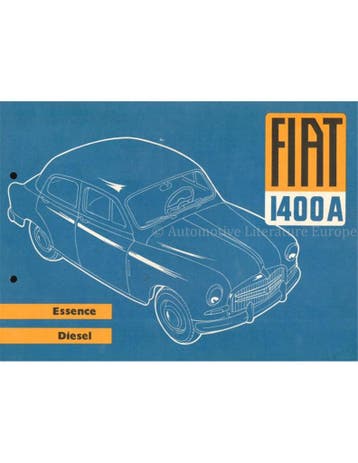 1954 FIAT 1400 A BROCHURE FRANS, Nieuw