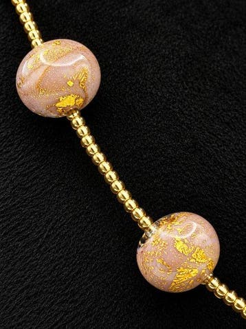 verre de Murano - Collier - Collier feuille dor 24K, Antiek en Kunst