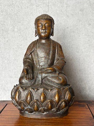 Bijzonder Boeddha standbeeld - Bronze - Asie (Sans prix de