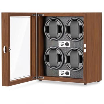 Watchwinder - Horloge doos - Horloge winder - Bruin - Olvy, Verzenden, Nieuw