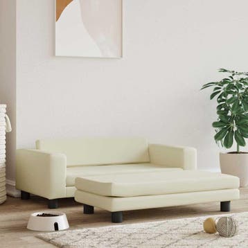 vidaXL Hondenmand met verlengstuk 100x50x30 cm kunstleer, Dieren en Toebehoren, Honden-accessoires, Verzenden, Nieuw