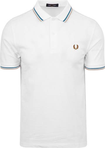Fred Perry Polo M3600 Wit V21 maat Maat 52/54 (L) Heren, Vêtements | Hommes, Polos, Verzenden