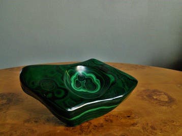 Vide-poche - Assiette à bijoux en malachite - Belgique