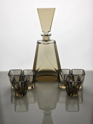 Stölzle - Service à liqueur (7) - Verre, Antiquités & Art