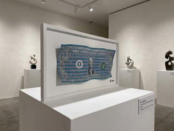 Karl Lagasse - Sculpture Alluminium et Bois *One dollar
