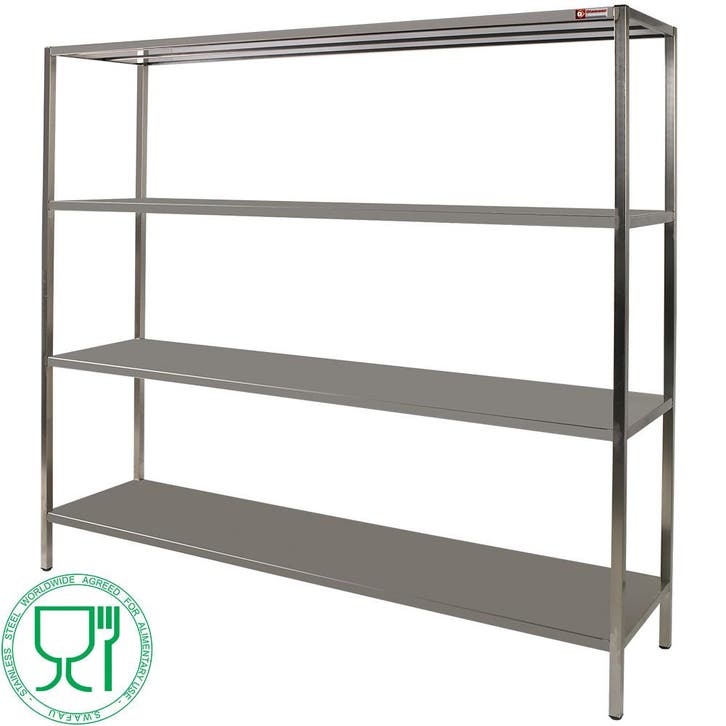 Stapelrek met 4 niveaus | 1200x400x1800(h)mm Diamond, Zakelijke goederen, Horeca | Keukenapparatuur, Nieuw in verpakking, Verzenden
