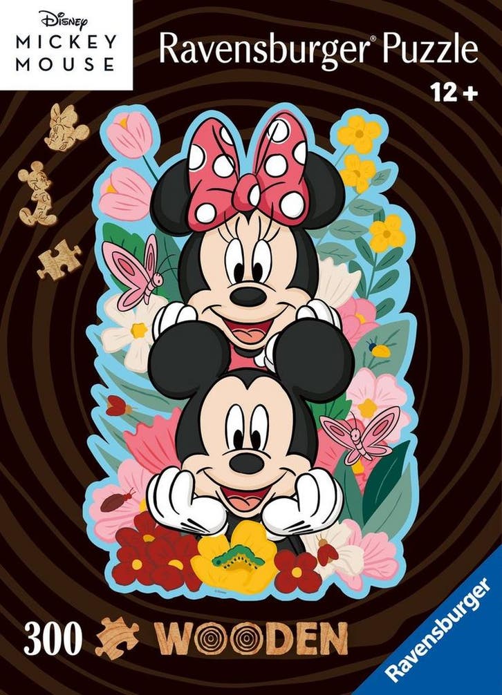 Mickey & Minnie Mouse Houten Puzzel (300 stukken), Verzamelen, Disney, Nieuw, Ophalen of Verzenden