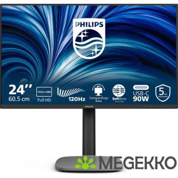 Philips 3000 series 24B2U3301/00 24  Full HD 120Hz IPS, Computers en Software, Verzenden, Nieuw