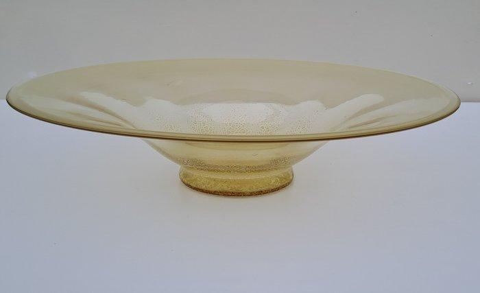 A.D. Copier - Schaal - Glas - Tin craquele schaal, Antiek en Kunst, Antiek | Glaswerk en Kristal