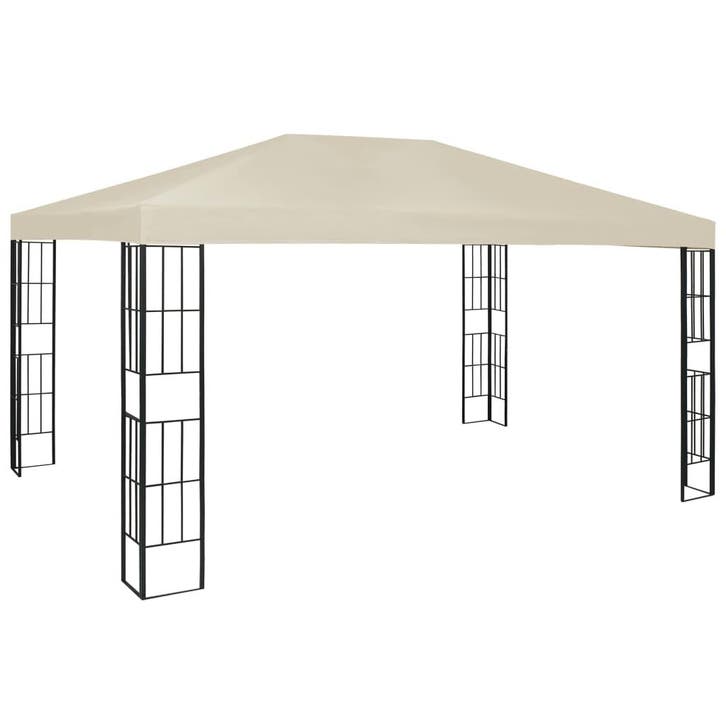 vidaXL Prieel 3x4 m crème, Tuin en Terras, Partytenten, Nieuw, Verzenden