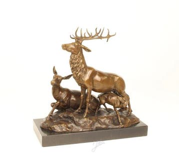 sculptuur, Spectacular High-End Luxury Art Deco Bronze