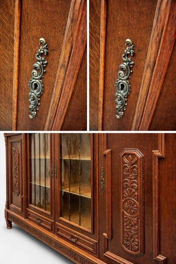 Kast - Eik - Klassiek eiken dressoir, Antiek en Kunst