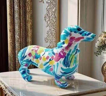 Beeldje - Bassotto Mare - Hars, Antiek en Kunst