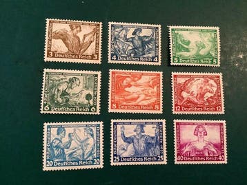 Duitse Rijk 1933 - Wagner - MNH - Michel 499/507, Gestempeld
