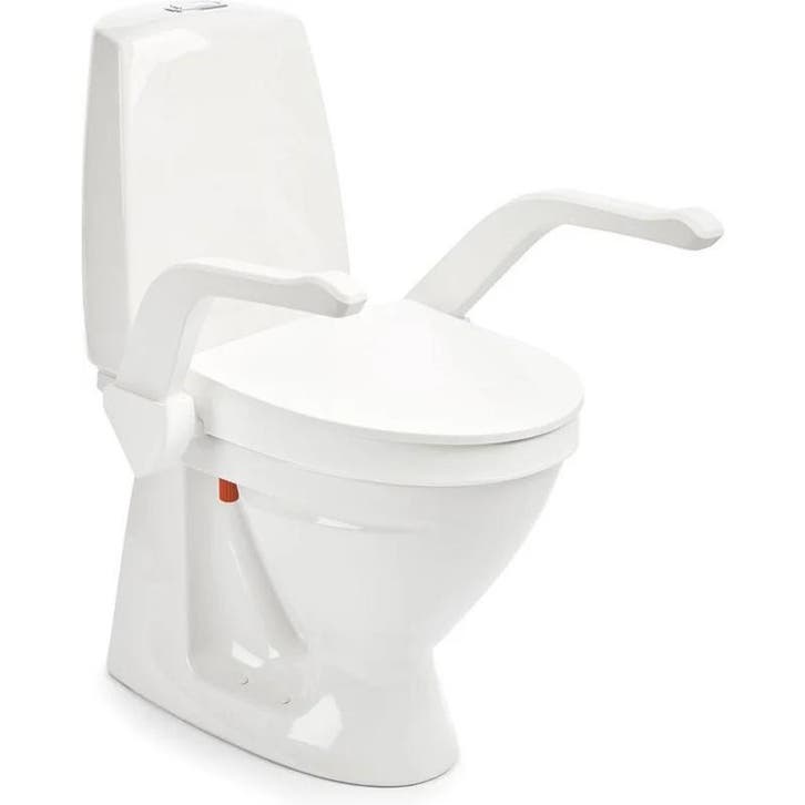 Etac My loo toiletverhoger met armsteunen - 10 cm, Diversen, Verpleegmiddelen, Ophalen of Verzenden