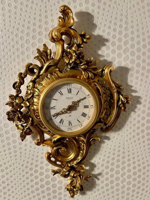 Klok - Art Deco Glas, Brons - 1950-1960 - Jaeger-Lecoultre, Antiek en Kunst, Antiek | Klokken