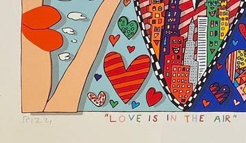 James Rizzi (1950-2011) - Love is in the air