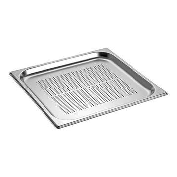 GN-Bak | RVS | 2/3 GN | Hoogte 20mm | Geperforeerd |, Verzenden