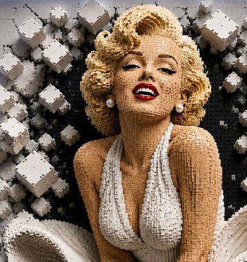 Lego Merchandise - Art - “Marilyn – Forever a Legend” by Ldm, Nieuw