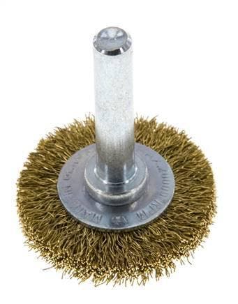 Brosse ronde 30x6 mm Arbre de 6 mm Fil de laiton 0.2 mm, Verzenden