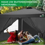MaxxGarden Partytent 3x4m - met Zijwanden - Antraciet ret..., Ophalen of Verzenden, Nieuw