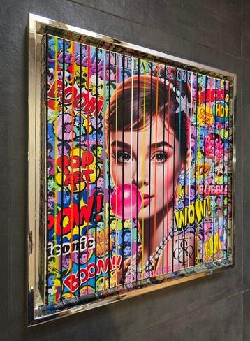 Elmago - Audrey Hepburn pop bubble 3 codebarre (large)