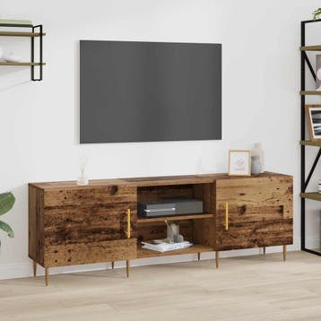 vidaXL TV Kast 150 x 30 x 50 cm Oud hout Bewerkt hout, Huis en Inrichting, Verzenden, Nieuw