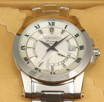 Seiko - Premier Kinetic - Zonder minimumprijs - SRN037P1 Day
