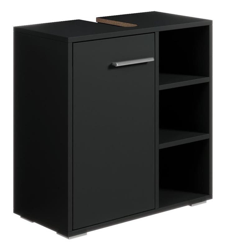 Wastafelkast Neptunus 60 x 28 x 60 cm Mat zwart Badkamerkast, Huis en Inrichting, Badkamer | Badkamermeubels, Nieuw, Verzenden