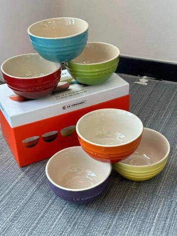 Le Creuset - Kom (6) - Set of 6 Rice Bowls - Steengoed,