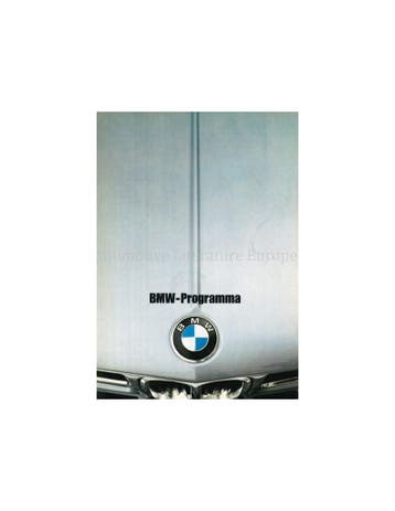 1974 BMW PROGRAMMA BROCHURE NEDERLANDS