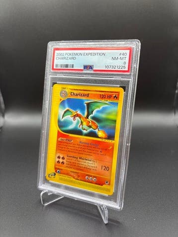 Pokémon - 1 Graded card - Dracaufeu #40 Expedition Non Holo