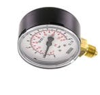 -1..9 Bar Manometer Onderaansluiting Staal/Messing 63 mm, Verzenden, Nieuw