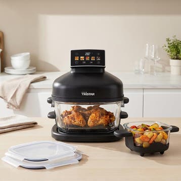 Friteuse sans huile Tristar Crispy Glass - 4,2 l + 2,2 l | 1, Electroménager, Verzenden, Neuf