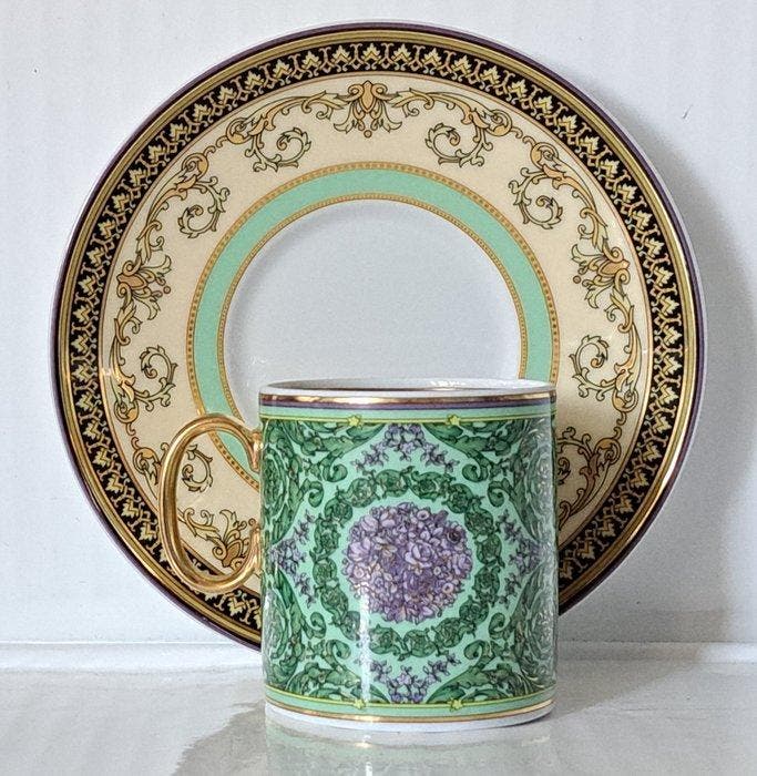 Rosenthal - Versace - Tasse et soucoupe - Barocco Mosaic -, Antiek en Kunst, Antiek | Glaswerk en Kristal