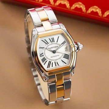 Cartier - Roadster 18k Yellow Gold Two Tone - 2510 - Heren -