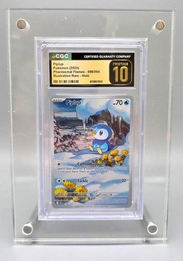 Pokémon Graded card - piplup - CGC Pristine 10 - Scarlet &, Hobby & Loisirs créatifs, Jeux de cartes à collectionner | Pokémon
