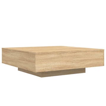 Salontafel 100x100 eiken - 35% korting: Retour deal, 50 tot 100 cm, Verzenden, Vierkant, 50 tot 100 cm