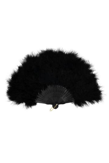 KIMU® Waaier Luxe Zwart Fan Veertjes Dons Zwarte Handwaaier, Kleding | Dames, Ophalen of Verzenden, Nieuw