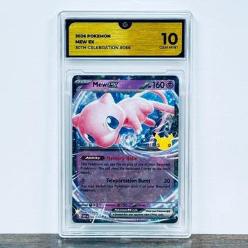 Pokémon Graded card - Mew ex 066- 30th Anniversary – Pokémon, Nieuw