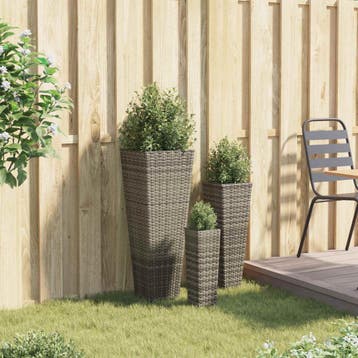 vidaXL Buiten Set 3 st 30 x 30 x 80 cm Metaal, Jardin & Terrasse, Verzenden