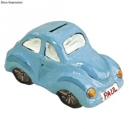 Papiermaché Spaarpot Auto 16,5×8,5×9 cm, Hobby en Vrije tijd, Knutselen, Nieuw