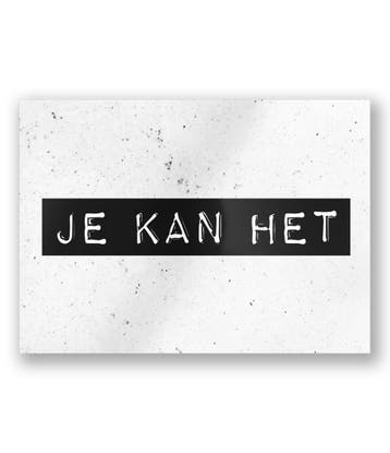 Wenskaart Je Kan Het 15cm, Verzenden