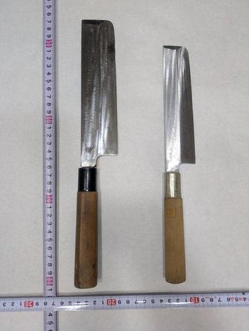 Keukenmes - Staal, Hout - Japan - Traditioneel Japanse