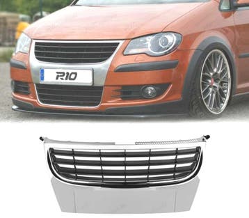 CALANDRE VOLKSWAGEN VW TOURAN 06-10 NOIR CHROME, Verzenden
