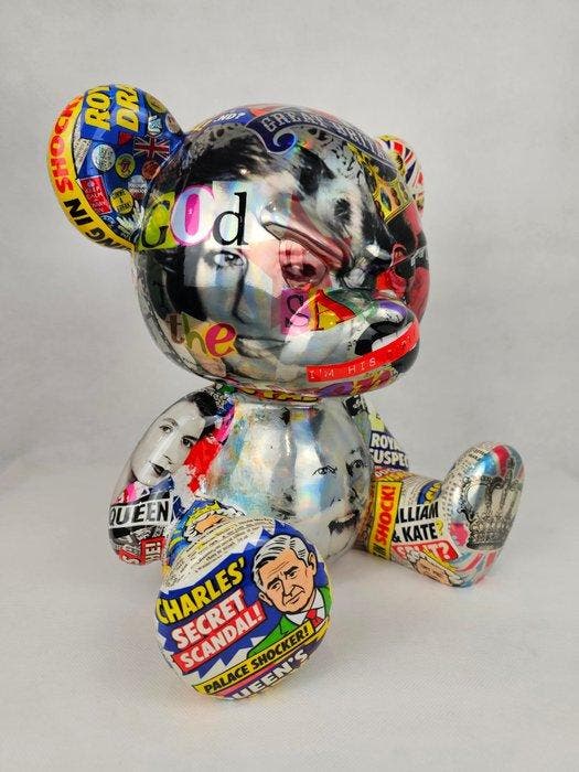 ArtBrut by Ann - Mad Bear „Royal Crisis”, Antiquités & Art, Art | Objets design