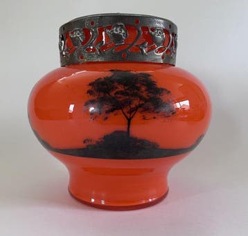 Lötz Witwe - Art Deco - Tango glas - Vase - Verre -