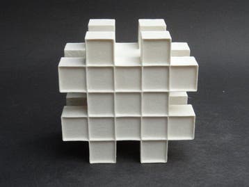 Hans Meeuwsen - sculptuur, 2025-46 dubbele Hashtag - 125 mm