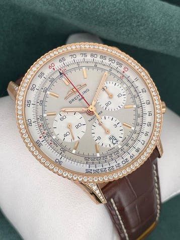 Breitling - Navitimer B01 18K RedGold Diamonds -, Handtassen en Accessoires, Nieuw