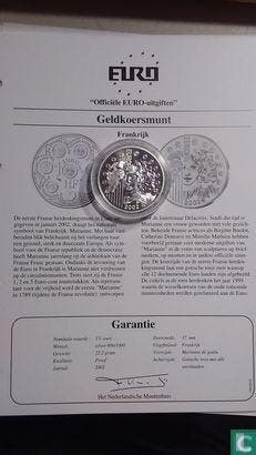 Frankrijk 1½ euro 2002 (PROOF) Introduction of the euro, Postzegels en Munten, Munten | Europa | Euromunten, 1 euro, Verzenden